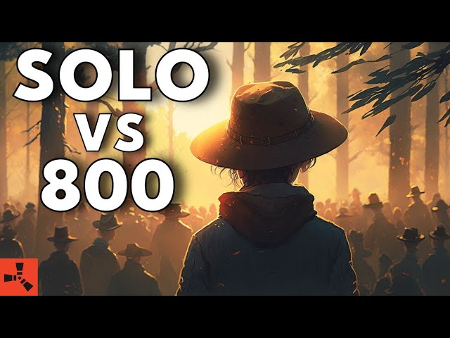 How a PEACEFUL SOLO survives an 800+ pop server - Solo Rust