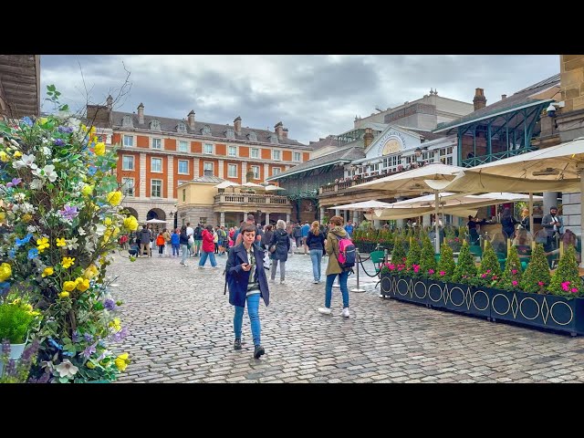 London Walk in Summer Rain Showers ☔️ Oxford Circus, Soho to Covent Garden · 4K HDR