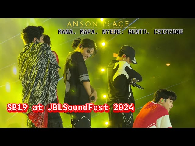 [4K] #SB19 AT JBL SOUNDFEST 2024.12.14 | MANA.MAPA.NYEBE.GENTO.CRIMZONE (2/2)