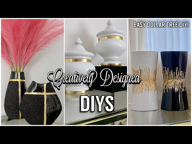 6 Easy Dollar Tree DIYs That Look High End || Fall Glam Home Décor DIY