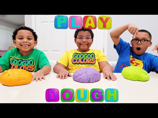 How To Make DIY Playdough Homemade with Goo Goo Gaga. (No Cook Recipe Easy)