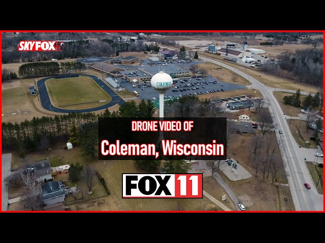 Coleman, Wisconsin aerial video from SKYFOX drone