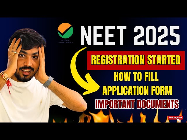 NEET 2025 Application Form Released Essential Documents and Guidelines #neet2025 #neet #neetguidance