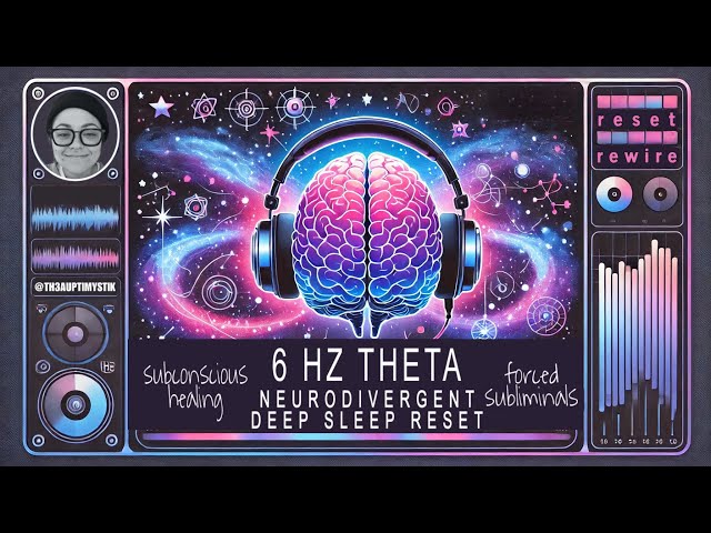 neurodivergent sleep subliminal | deep subconscious reprogramming overnight | 6 hz theta