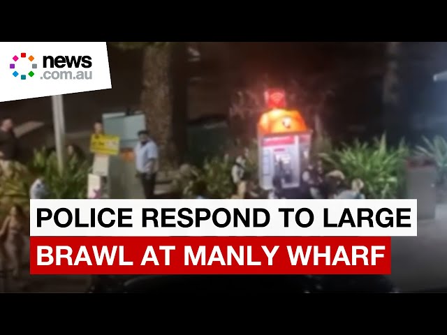 Police respond to large brawl at Manly Wharf