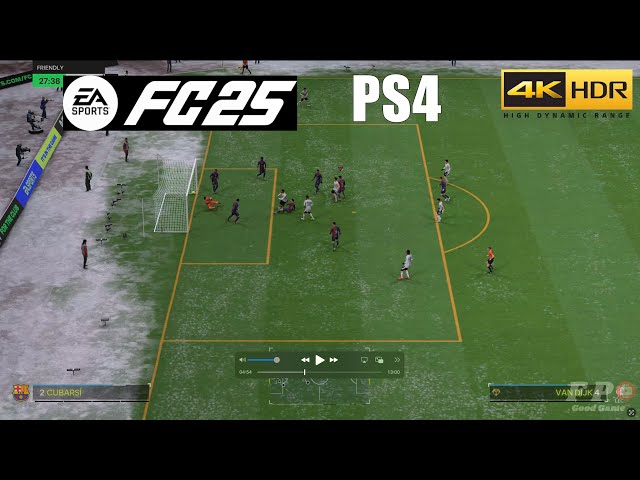 FC 25 - Barcenola vs Liverpool | PS4 Snow Gameplay [4K HDR]