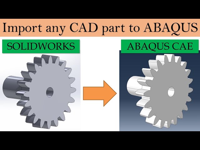 Import CAD model to Abaqus | Import part from SOLIDWORKS to ABAQUS