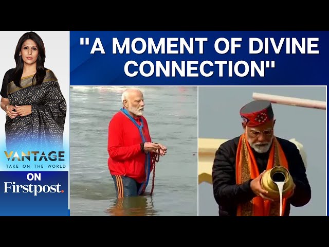 PM Modi Takes Holy Dip in Triveni Sangam at Maha Kumbh | Vantage with Palki Sharma |N18G