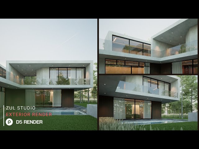 Image & Animation with D5 Render | Private House 318 Part 2 | Downloadable File Included