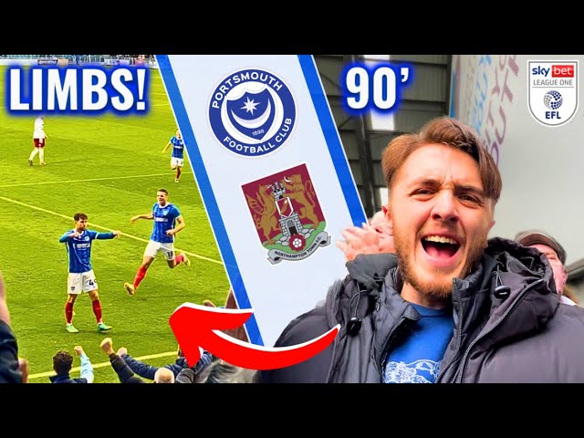 RED CARD, SCREAMER & REF DRAMA as POMPEY RUN RIOT! || Portsmouth 4-1 Northampton Matchday vlog