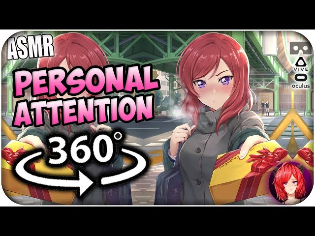 Anime Girl Gives Personal Attention~ [ASMR] 360: VTuber Nicole Tyler 360 VR