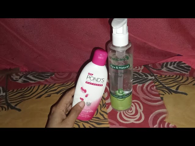 Ponds body lotion aur aloe vera gel ko ek sath mix karke lagane se kitne sare fayde hain