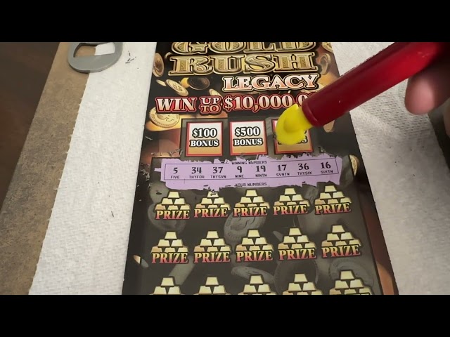 $20 - GOLD RUSH LEGACY - FLORIDA Lottery Scratch Off ticket!