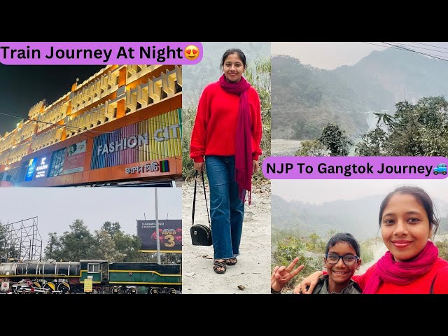 Kolkata To NJP Travel By Train🚂|Train Journey At Night😍|Sikkim Tour 2025♥️|Full Information🫶|Travel