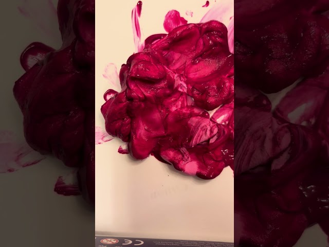 Play Dough+Acrylic paint                                 #asmr #asmrsounds #asmrvideo