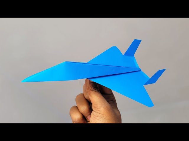 How To Fold Origami Airplane | Paper Folding Origami Jet Fighter Plane | Handmade Craft Ideas