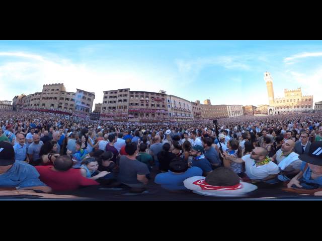 Palio di Siena Horse Race July 2016 - 360VR 4K Spherical Video