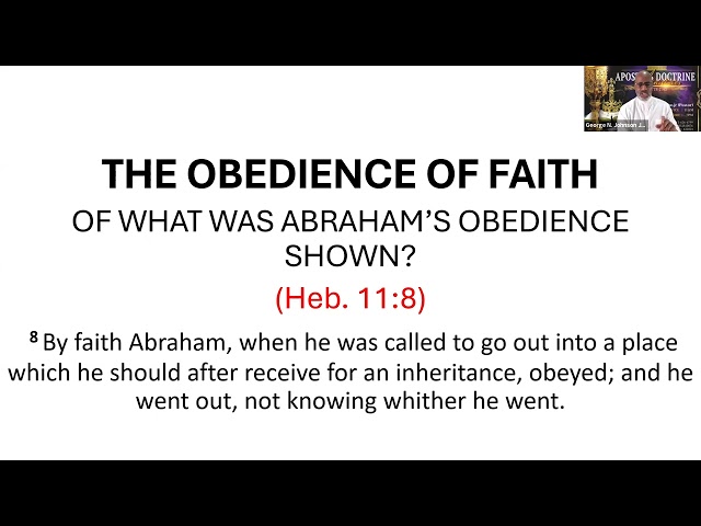 "THE OBEDIENCE OF FAITH" #obedience #faith