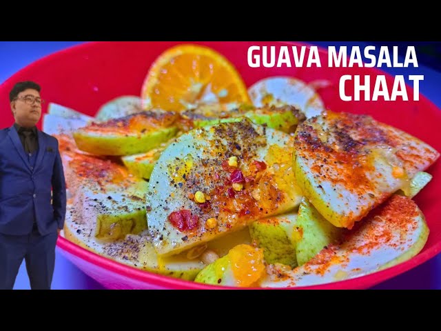 Yummy green Guava masala-Amrood chaat-guava-Amrood masala-amrood ki recipe-fruit-indian cuisine-food