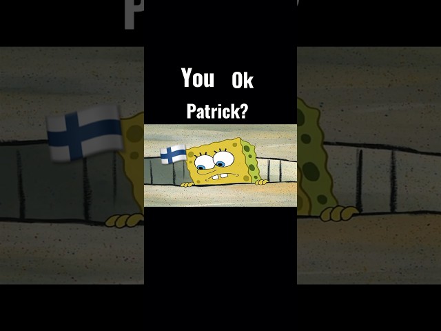 Patrick Shouts Finland  #shorts #spongebob