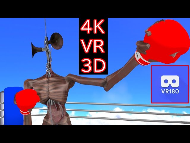 【VR180】 Siren Head and Boxing in School