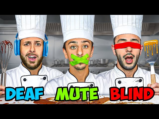 Blind, Deaf, and Mute Baking Challenge!