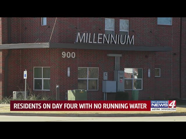 Residents on day four with no running water