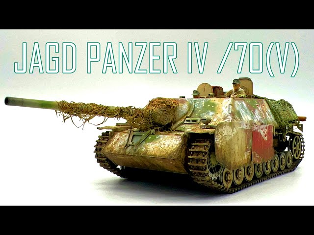 1/35 TAMIYA JAGD PANZER IV /70 (V) LANG 【Full Build Video】~TANK MODEL~ #scalemodel #howtopaint