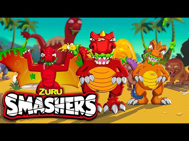 FULL Episodes + More Kids Cartoons! | SMASHERS 💥 World | Dinosaur 🦖 Animated Stories