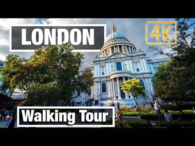 4K City Walks: Borough Market to Trafalgar Square - London - Virtual Walk Walking Treadmill Video