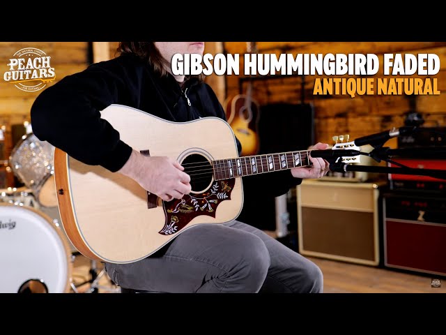 No Talking...Just Tones | Gibson Hummingbird Faded | Antique Natural