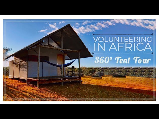 Volunteering in Animal Conservation in Namibia |  360° Tent Tour