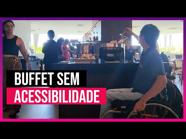 Buffet sem acessibilidade | Ricardo Shimosakai