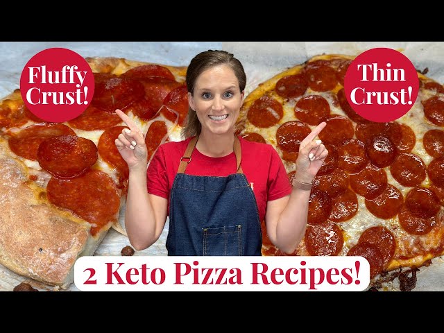 Keto Pizza! "Fluffy & Thin crust!" GLUTEN free & VERY Low carbs!