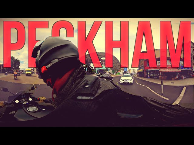 YAMAHA R125 YZF IN PECKHAM | 360 Degree 4k Video | South East London Motorbike Ride