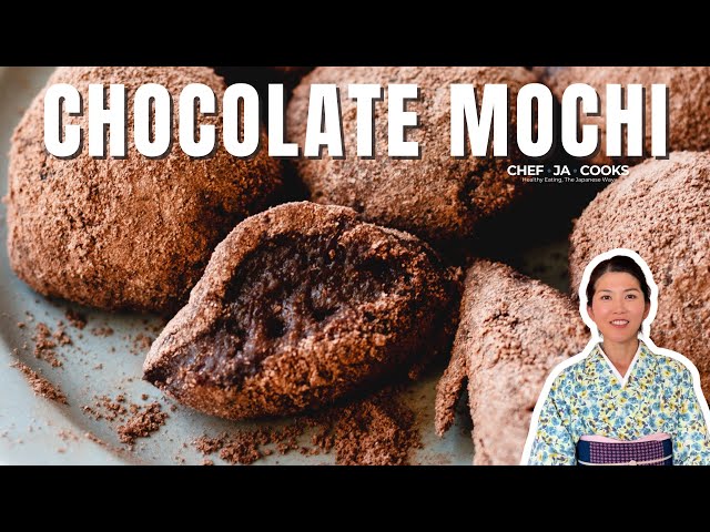 Simple Chocolate Mochi | Japanese Desserts Recipes Easy