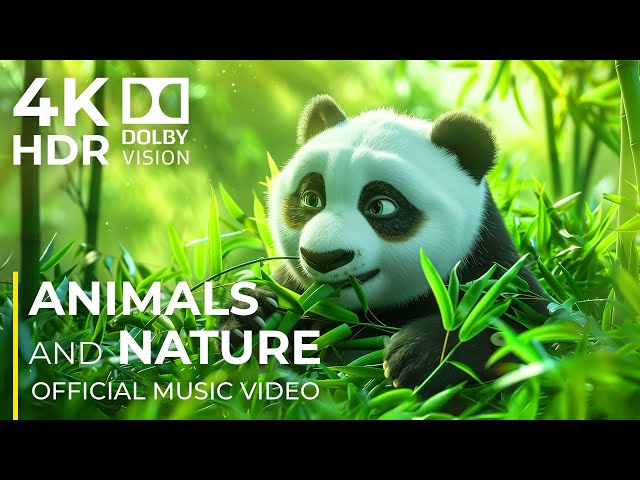 RELAXING ANIMALS 4K | Soothing Relaxing Music - 12K UHD WORLD