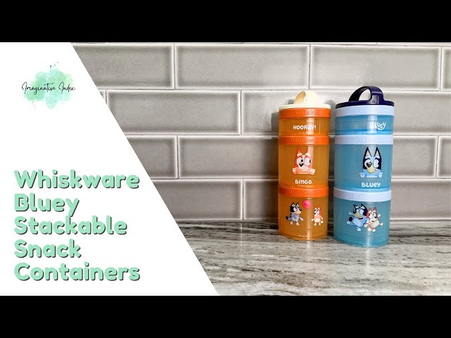 Bluey & Bingo Whiskware 3 Compartment Snack Containers Review