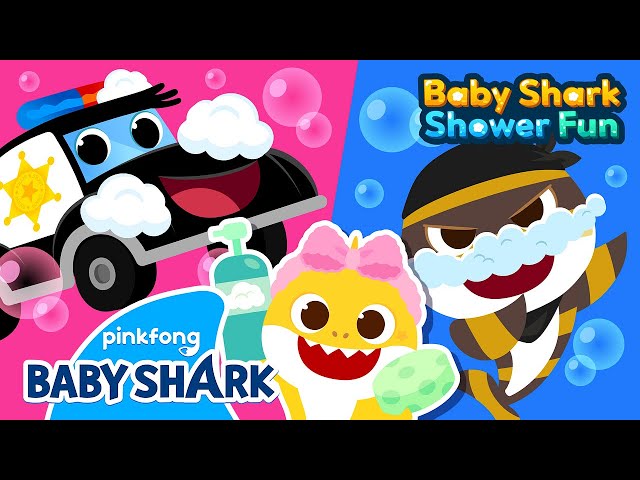 [🫧NEW] There's a Thief at the Showers! | Baby Shark Shower Fun for Kids | Baby Shark Official