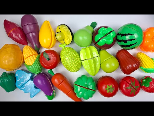 Satisfying Video | Cutting STAR FRUIT, MELON  Fruits and Vegetables | Wooden & Plastic ASMR Squishy