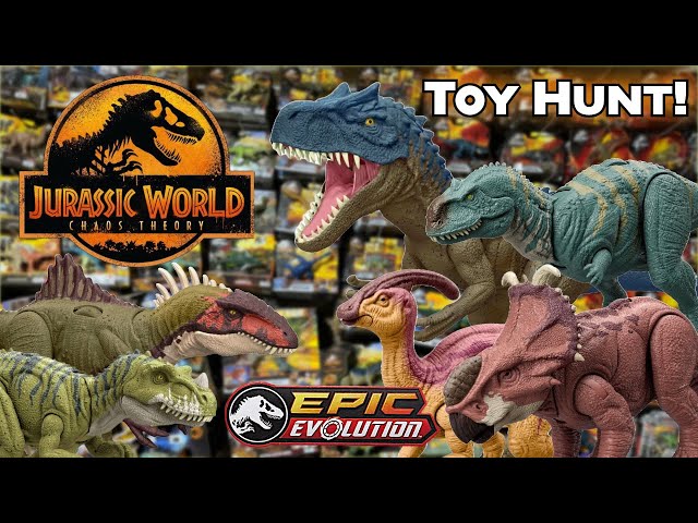 Jurassic World Toy Hunt! Chaos Theory Wild Roar Becklespinax + much more!!