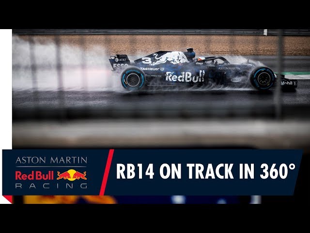 On Board in 360° with Daniel Ricciardo for the RB14's first laps