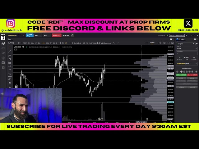 🔴 Live Day Trading NQ YM Futures on TopstepX 2/5/25 📈