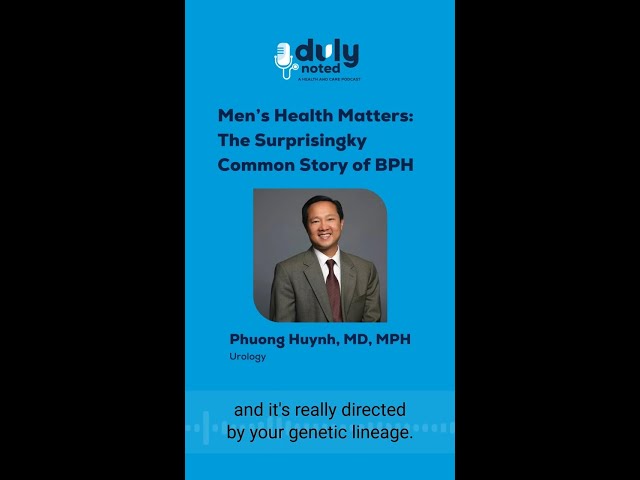 Men's Health Matters: The Surprisingly Common Story of BPH