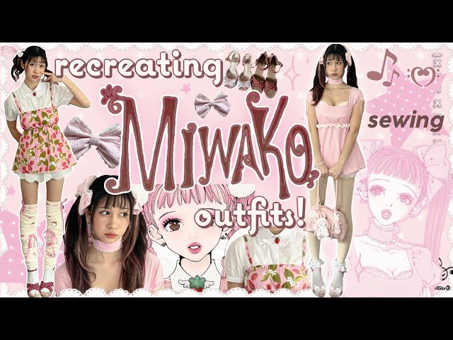 RECREATING MIWAKO SAKURADA OUTFITS 🍓🍫sew with me, pinterest shoujo girl, paradise kiss ❀