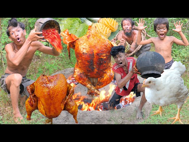 Jungle Cooking: Chicken vs BigChicken Showdown!