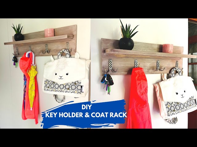 DIY COAT RACK / How to Make a KEY HOLDER  and COAT RACK