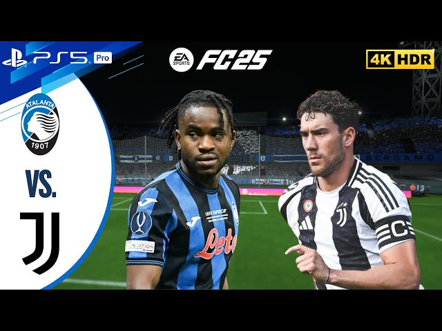 Atalanta vs Juventus | Serie A 2024/25 Full Match | FC 25 | PS5 Pro [4K60]