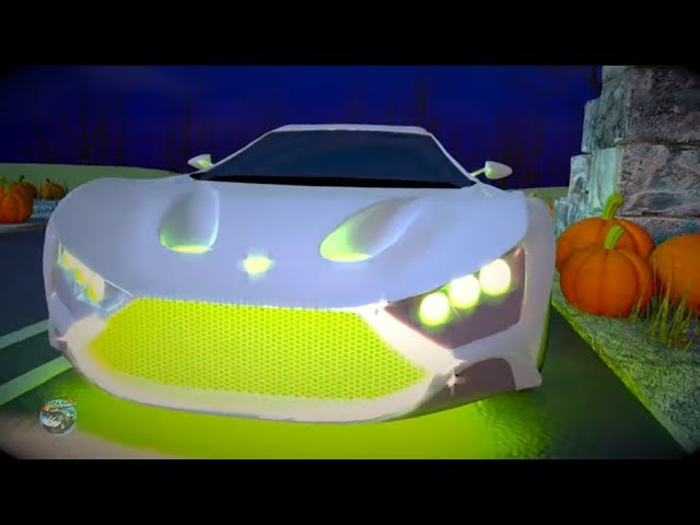 Halloween Night Cars | Spooky Music | Halloween Songs for Kids