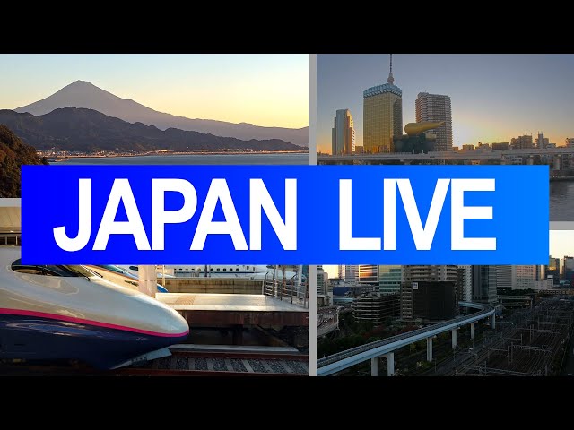 LIVE cameras around Japan! Let's armchair travel! | smooth jazz music